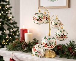 klassiske hvide julekugler til juletræ